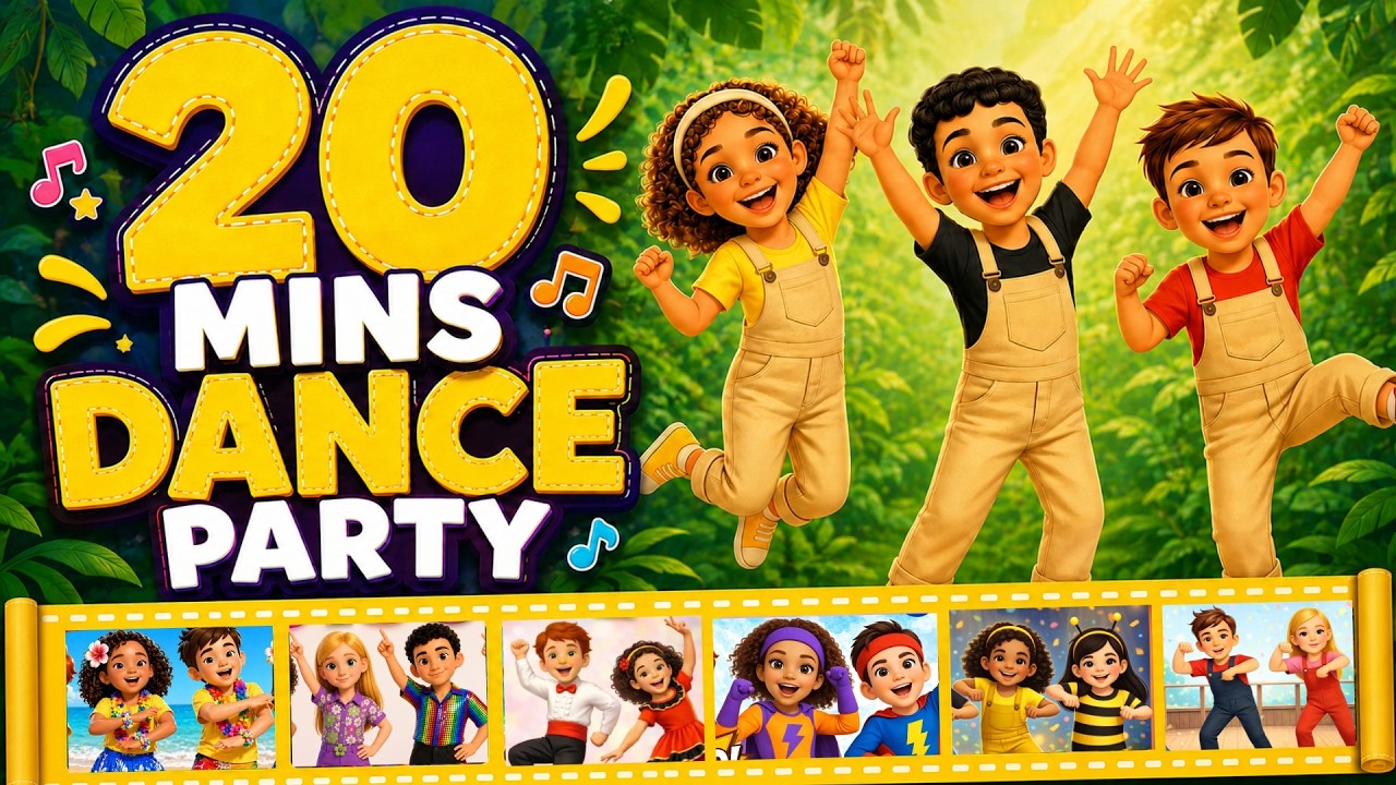 Jungle Dance, Mexican Dance + More Hits | 20 Mins Dance Party for Kids