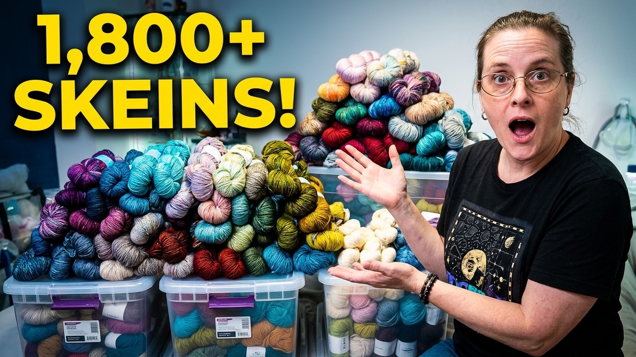 My Massive Yarn Stash Revealed | 1,800+ Skeins Organized by Brand