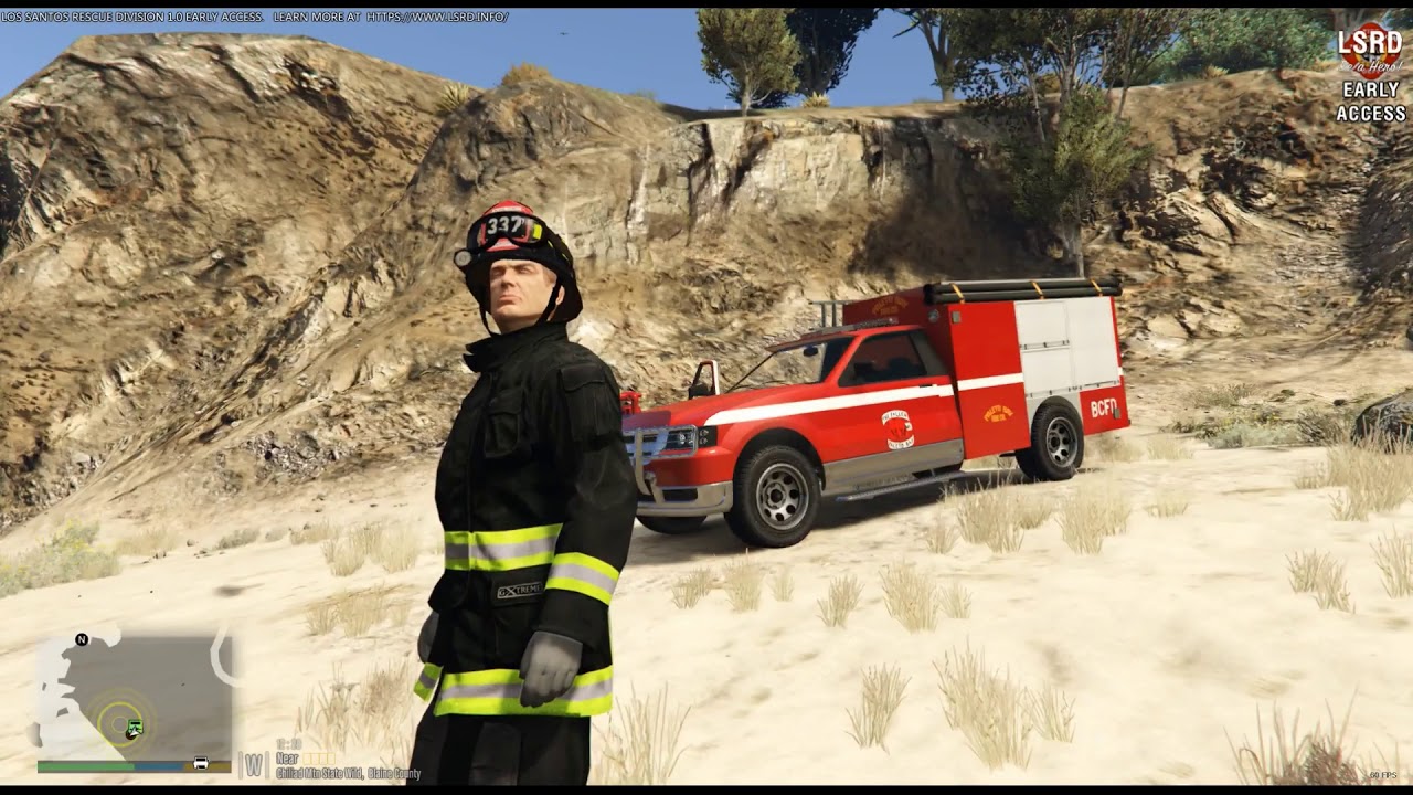 GTA5：LSRD救护模组，飞机坠落在沙滩上