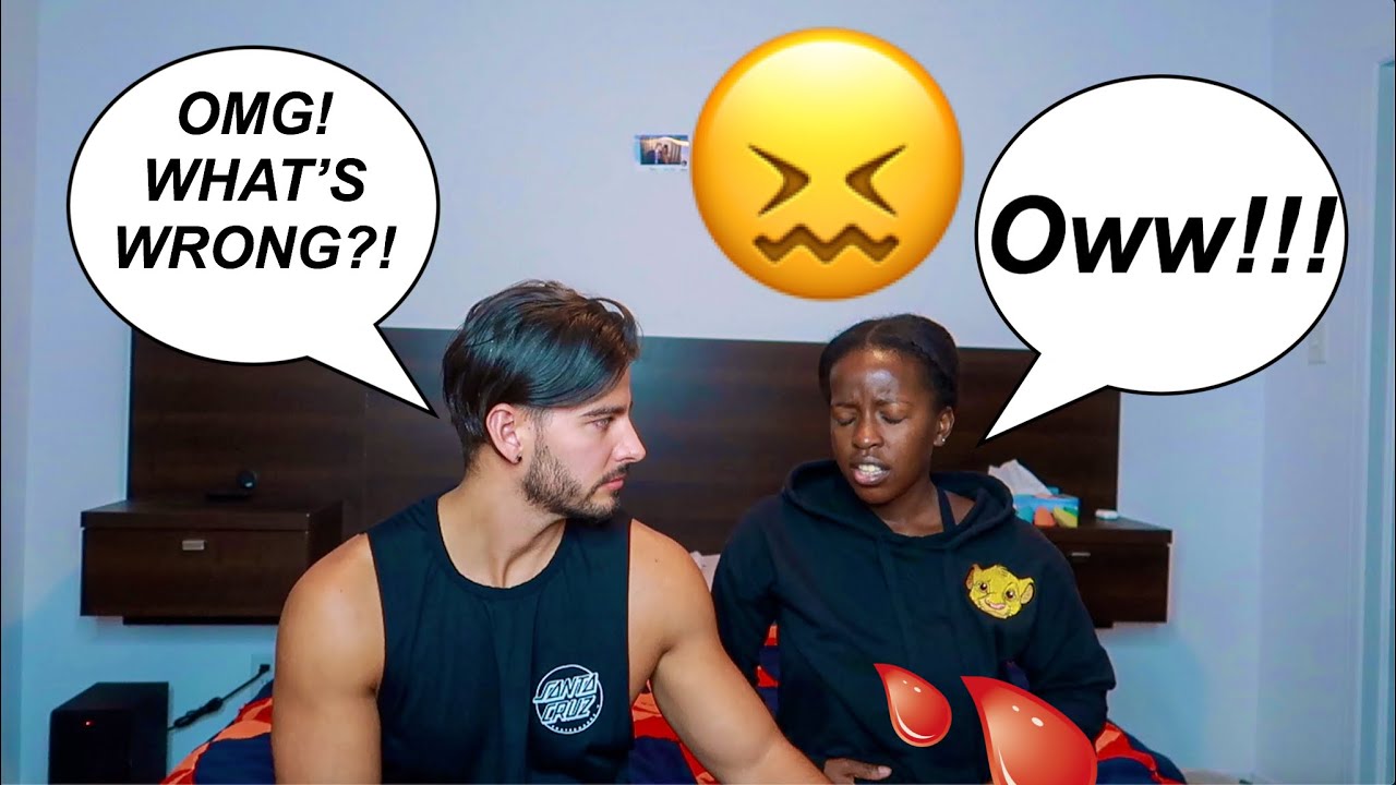 Having BAD PERIOD Cramps To See How HE REACTS!! *Cute Reaction*