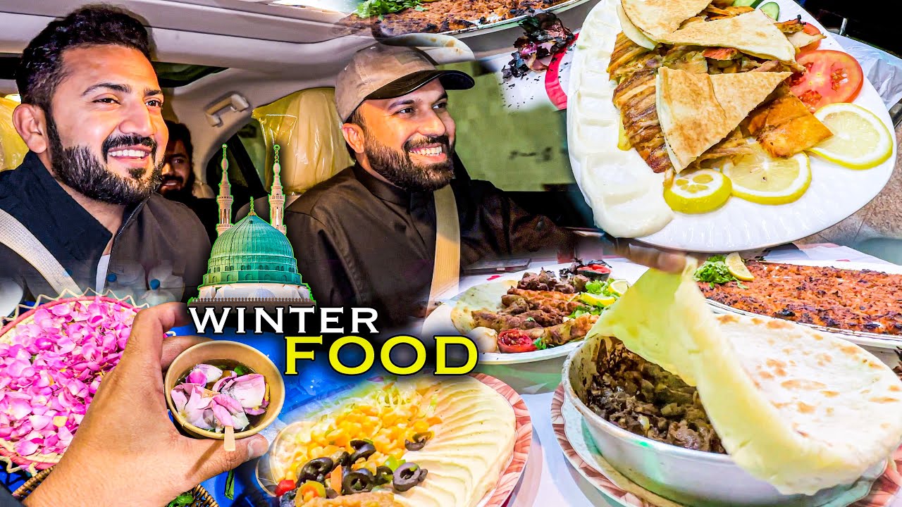 Madina Winter FOOD 😋 Special ROSE TEA & Barbeque, Shawarma of Madinah and Fun Day With @ZubairRiazz