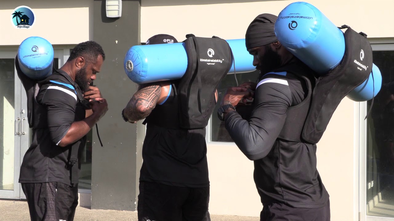 Flying Fijians getting ready for the Maori All Blacks