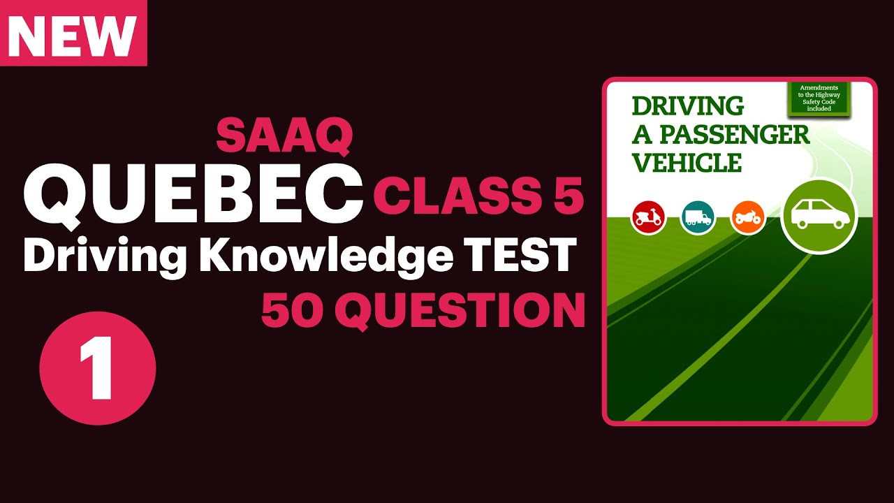 Quebec Driving Knowledge Practice Test | Part 1 | #SAAQKnowledgeTest #QuebecDrivingPractice