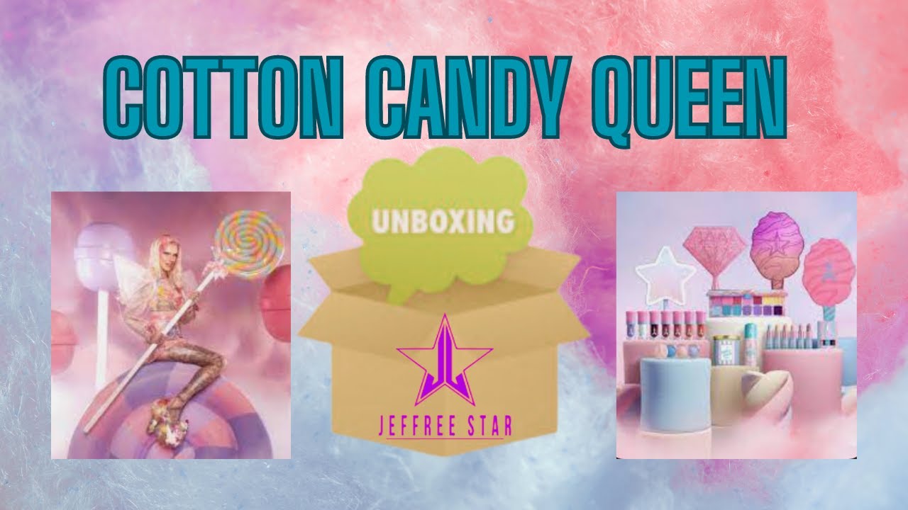 UNBOXING the JEFFREE STAR ⭐️ Cotton Candy Queen Collection !! 🍭🍭🍭 #jeffreestarcosmetics