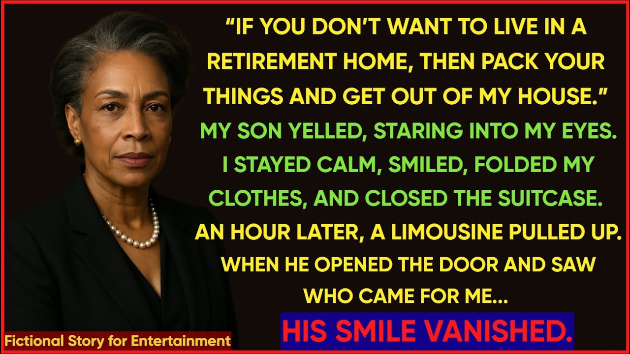 💔 My Son Told Me to Leave My Own House — But He Never Expected Who Came for Me...