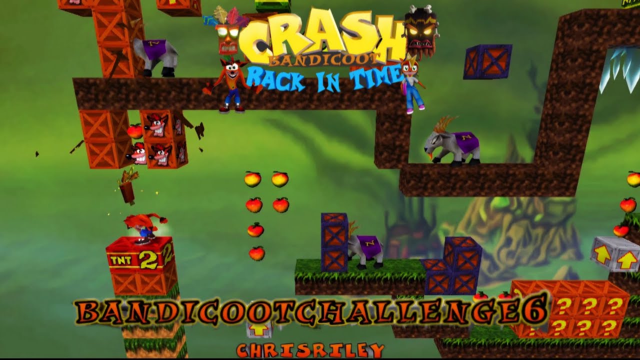 Фан-игра Crash Bandicoot - Back In Time: Пользовательский уровень: Bandicoot Challenge 6 от Chris...