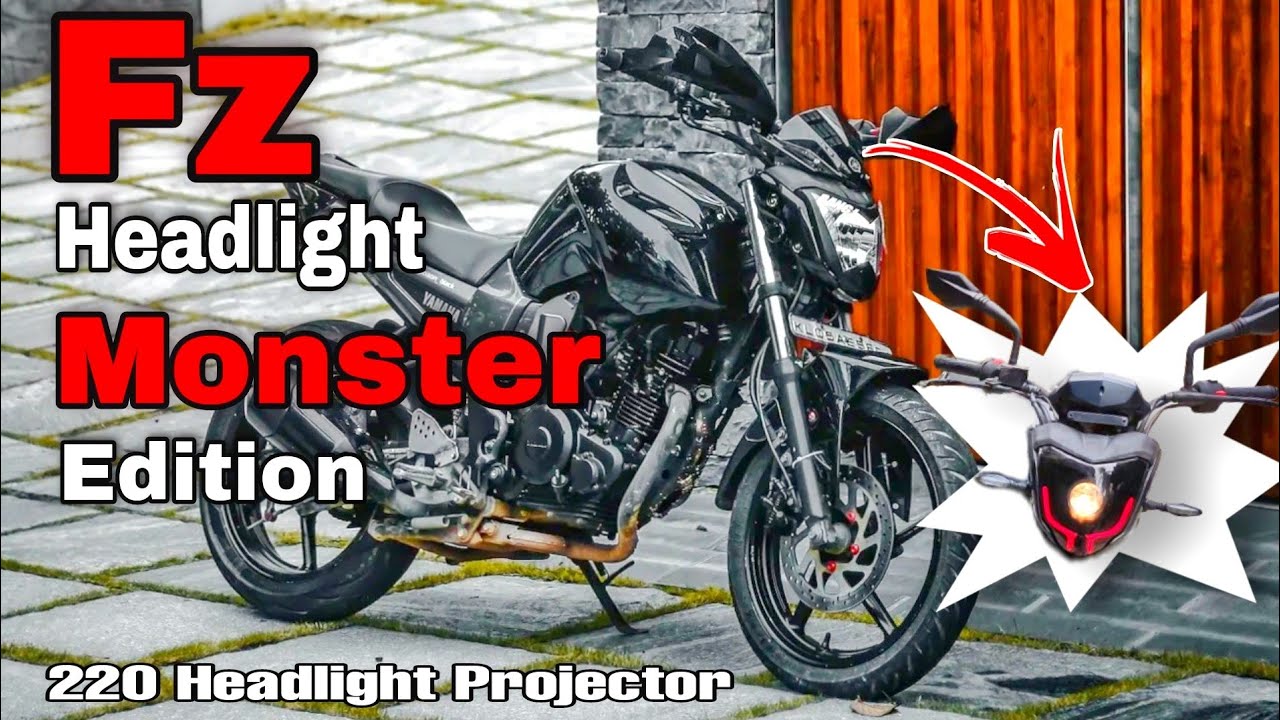 Fzv1 Headlight modified | Fz16 Headlight DRL installation | 220 projector on fzv1 |