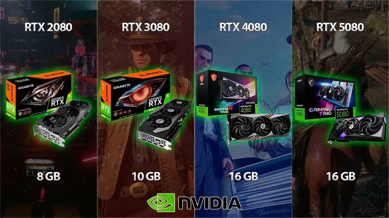 RTX 2080 vs RTX 3080 vs RTX 4080 vs RTX 5080 | 1440p