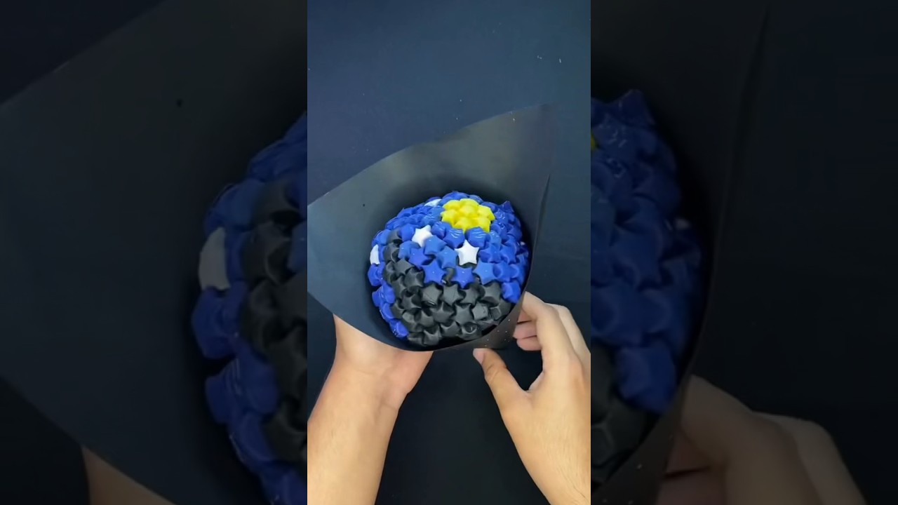 Ramo de estrellas de papel #manualidades #estrellasdepapel #floresdepapel #origami
