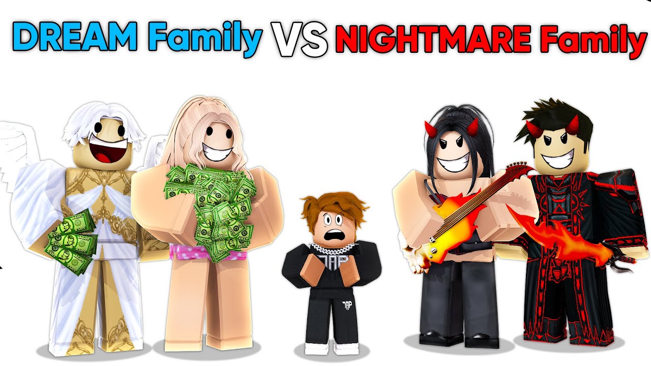 DREAM Family vs NIGHTMARE Family.. (Brookhaven RP)