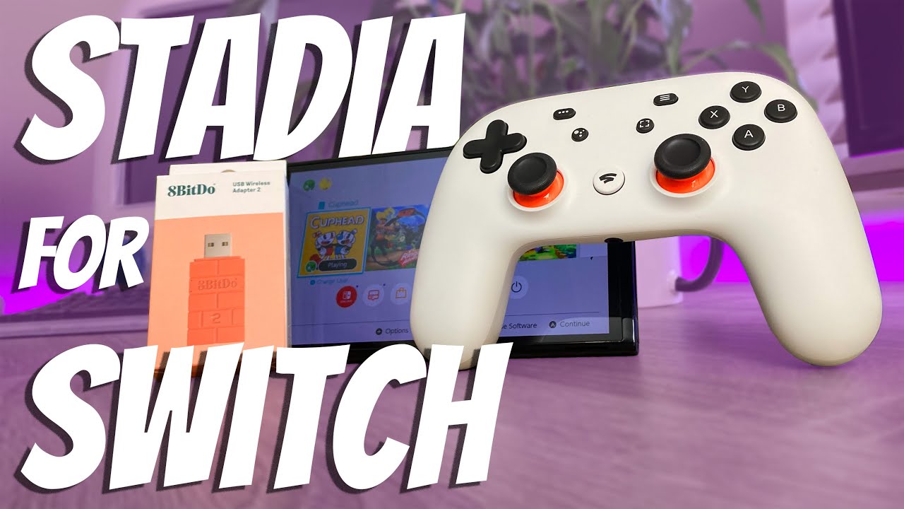 Контроллер Stadia на Nintendo Switch