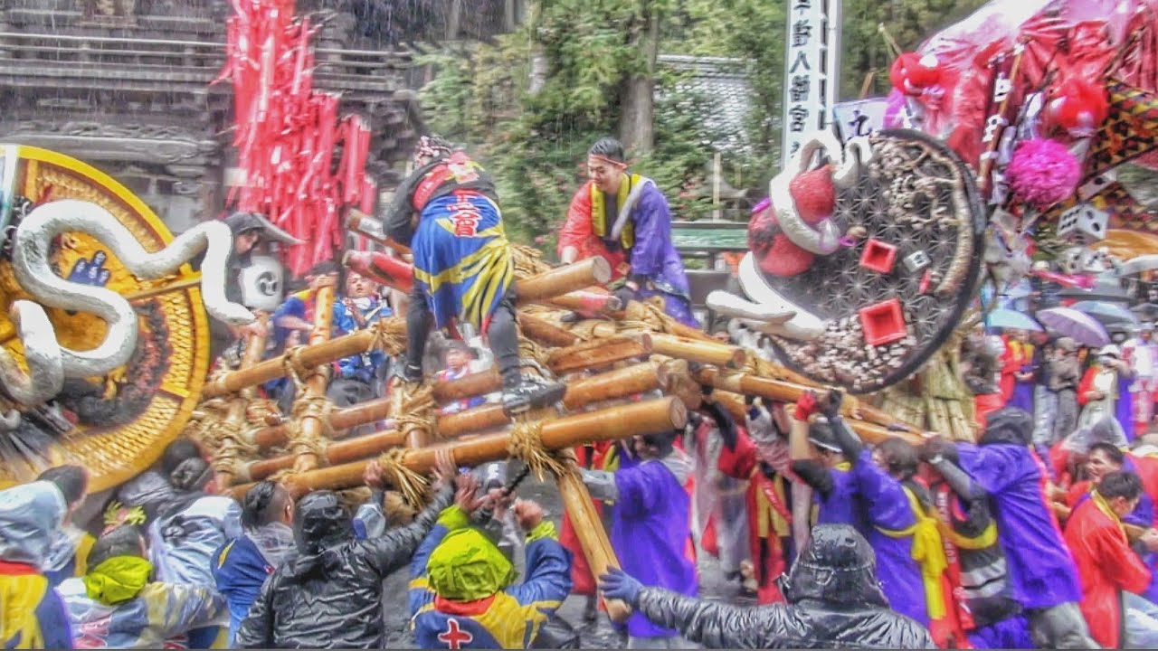 2025.3.16 近江八幡 左義長まつり 2025 ケンカ 自由げい歩 前半 日牟禮八幡宮 滋賀県近江八幡市