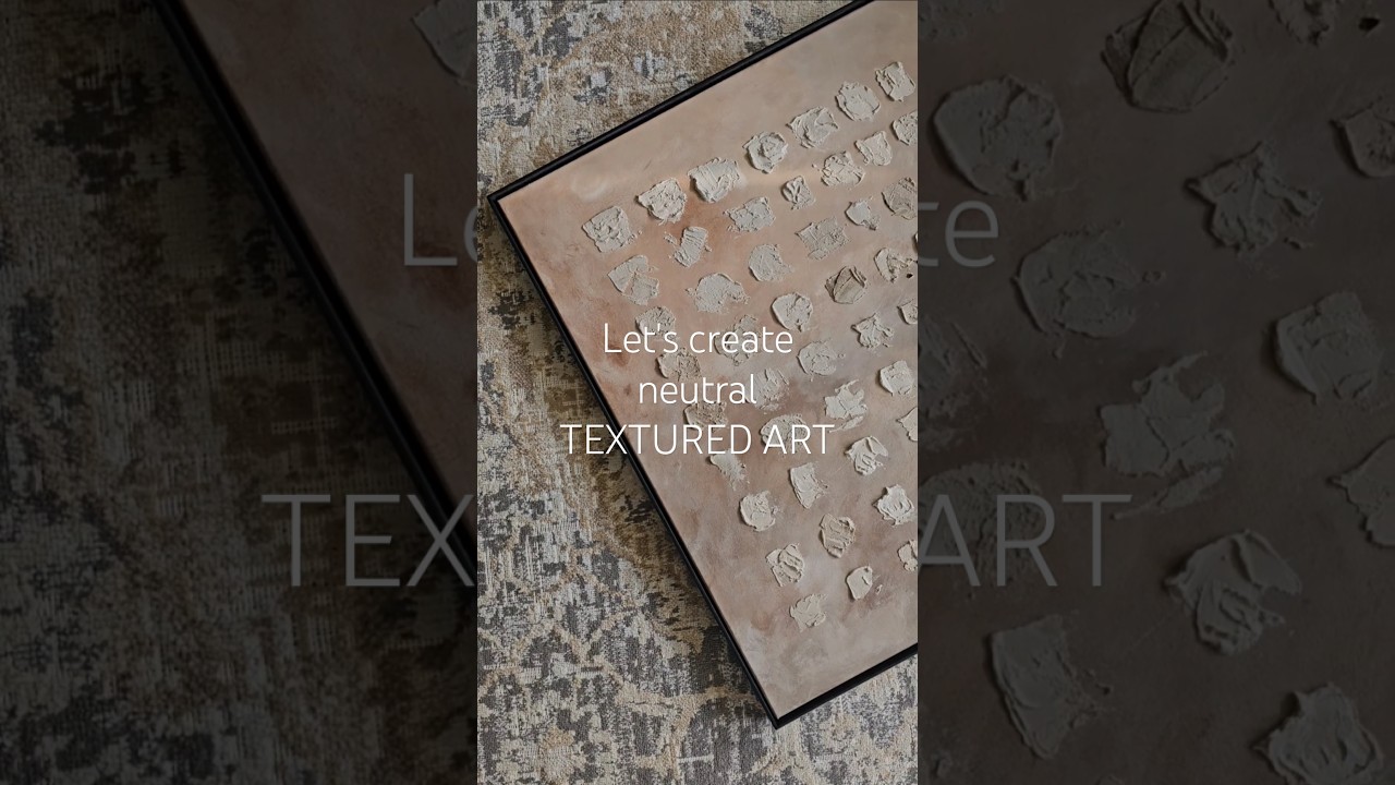 Let's create neutral textured art 🎨