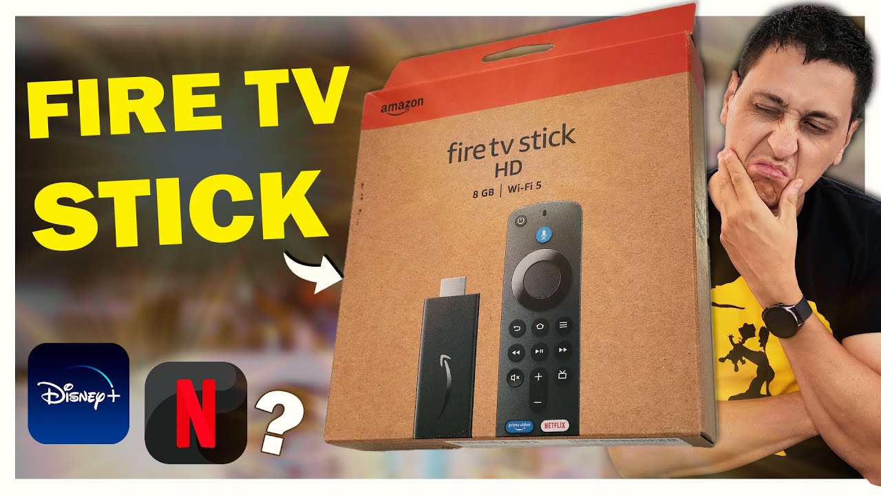 Nova Fire Tv Stick HD é boa? roda Netflix e Disney? Unboxing e Review