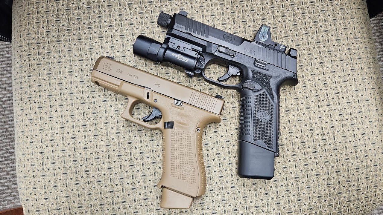 Glock 19x vs. FN 545 Tactical. Home defense showdown!!!!