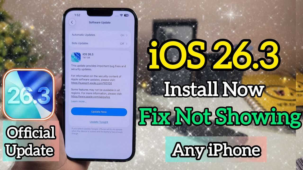 How To Install iOS 26.3 official | iOS 26.3 Official Update Not Showing | Problem Solved 