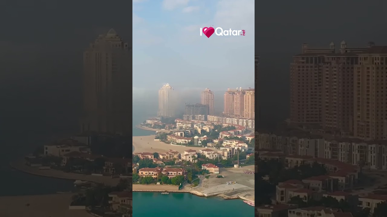 Foggy weather in Doha, Qatar on 6 December 2023