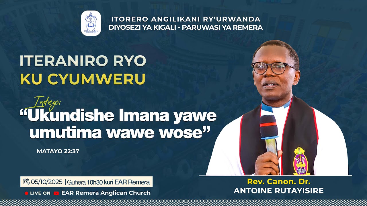 UKUNDISHE IMANA YAWE UMUTIMA WAWE WOSE By Rev. Can. Dr. Antoine RUTAYISIRE