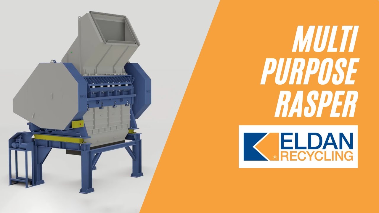 ELDAN Multi Purpose Rasper - versatile shredder for primary and secondary size reduction
