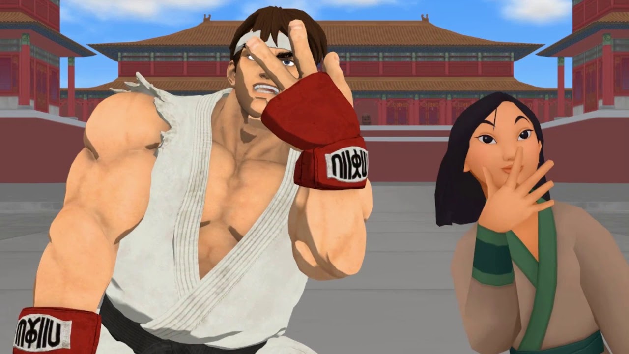 [MMD Disney & Street Fighter] - RYU X MULAN - REMOTE CONTROL