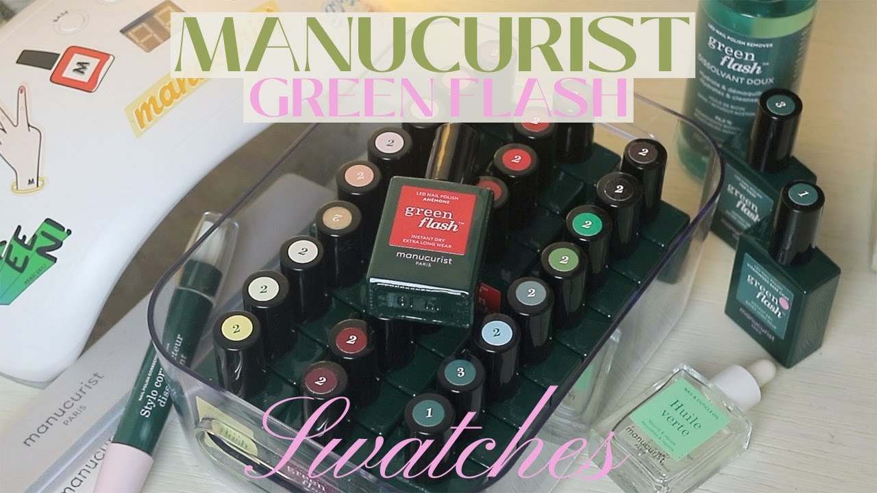 Свотчи GREEN FLASH от Manucurist | Все оттенки, которые вам нужно увидеть! 💅🏻🍭 #маникюр #гельлак ...