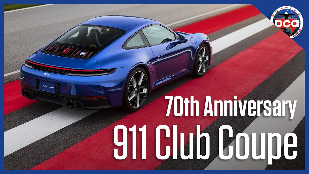 New 911 Club Coupe celebrates 70 Years of PCA &mdash; 70 cars for 70 members
