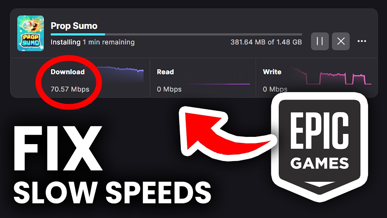 How To Fix Epic Games Slow Download & Update Speeds - Full Guide