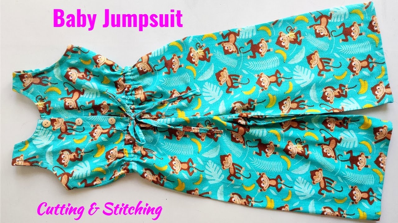 Baby Jump suit Cutting and stitching | Baby jumpsuit