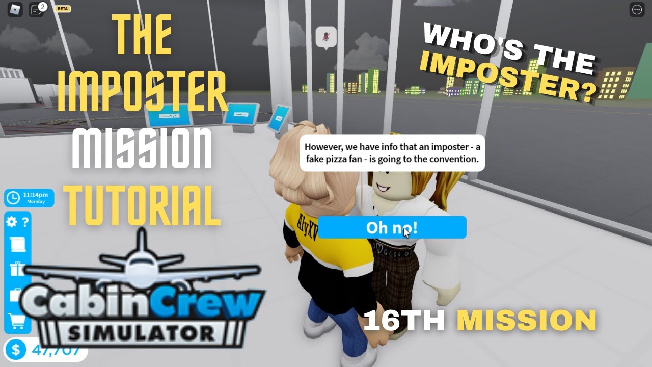 The Imposter Mission Tutorial in Cabin Crew Simulator | ROBLOX