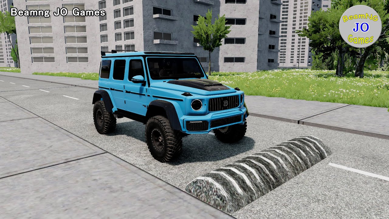 Cars vs Massive Speed Bumps #69 – BeamNG JO Games