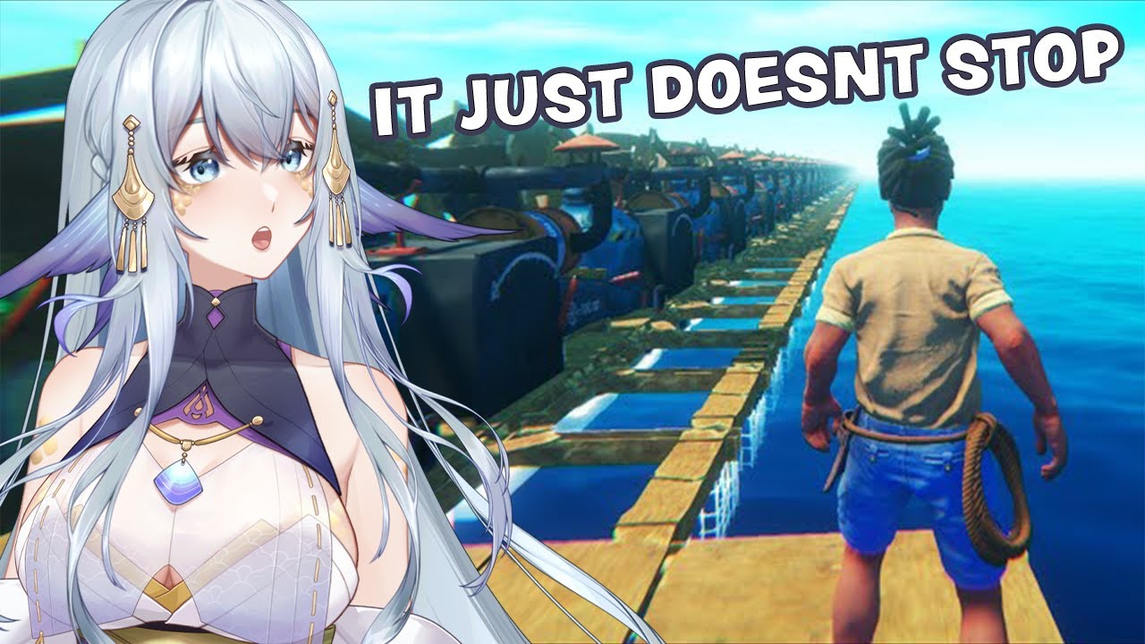 WHY HE BUILD IT LIKE THAT?? | Let's Game It Out Raft | VTuber Reacts