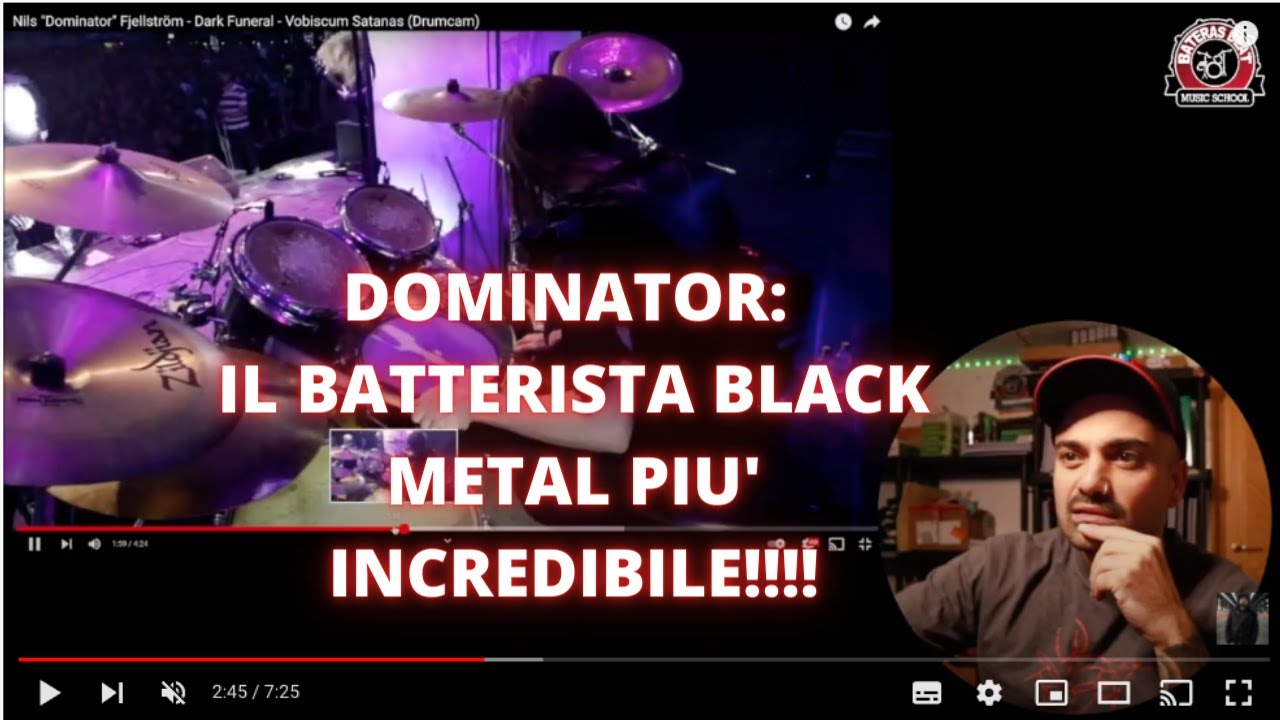 Il  batterista più incredibile nel BLACK METAL : DOMINATOR (ex Dark Funeral)