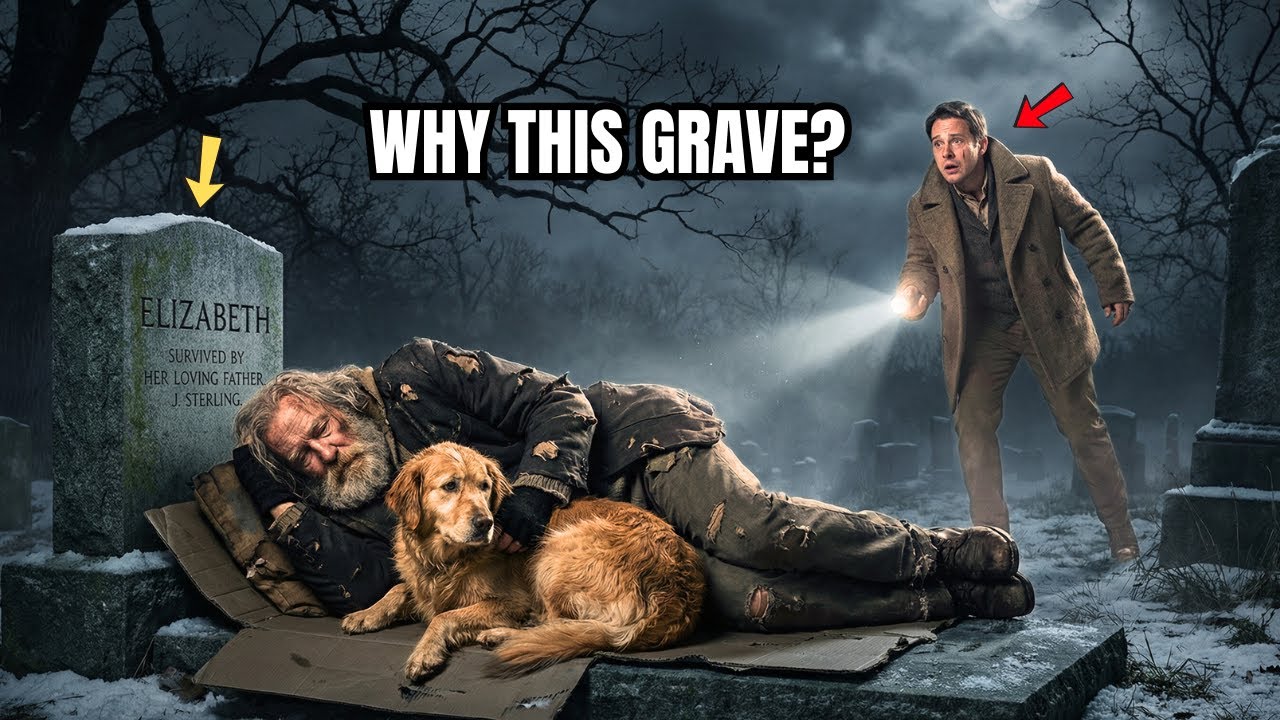 Every Night a Homeless Man Slept on the Same Grave — Until the Caretaker Read the Name