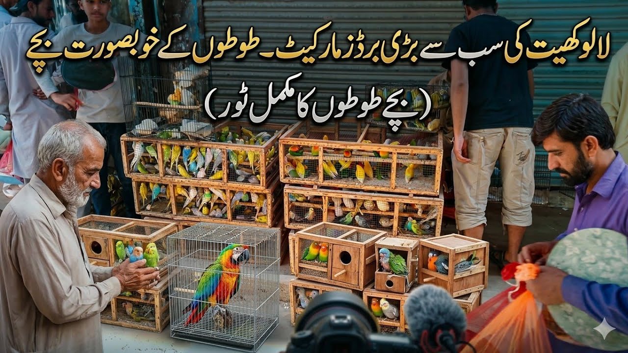 Lalukhet Biggest Birds Market | 19 Jan 2025 | Lovebird Java Finch Price Update