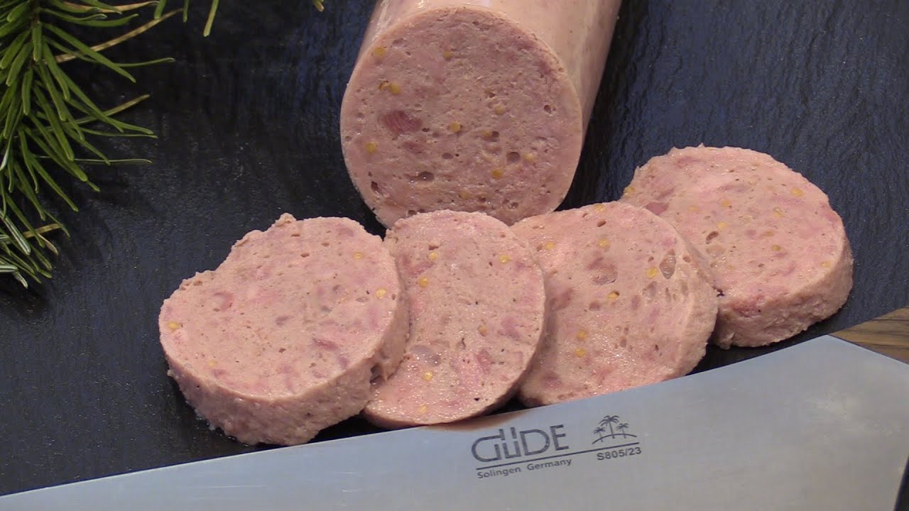 Jagdwurst vom Wildschwein. Schritt für Schritt mit Rezept.