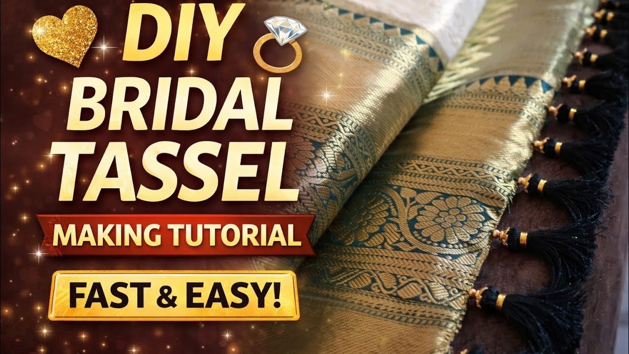 Fast & Easy Bridal Tassel Design Tutorial 👰 | Simple & Grand Wedding Tassels | VL Tassel Vibes ✨