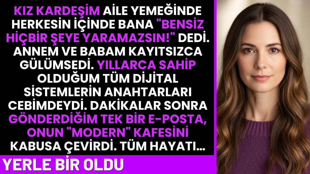Kız Kardeşim 'Bensiz Hiçbir Şeye Yaramazsın' Dedi. O An, Hayatını Bitiren E-Postayı Yolladım!