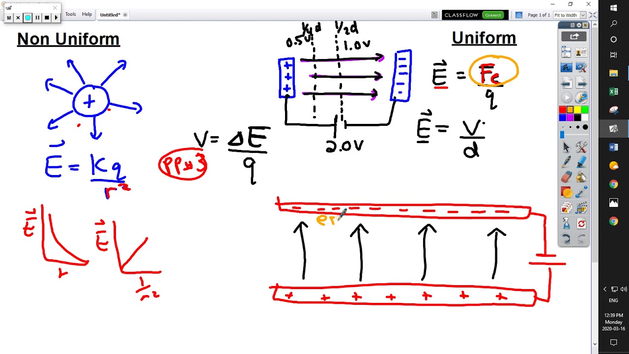 March 16 - Uniform vs Non-Uniform Electric Fields