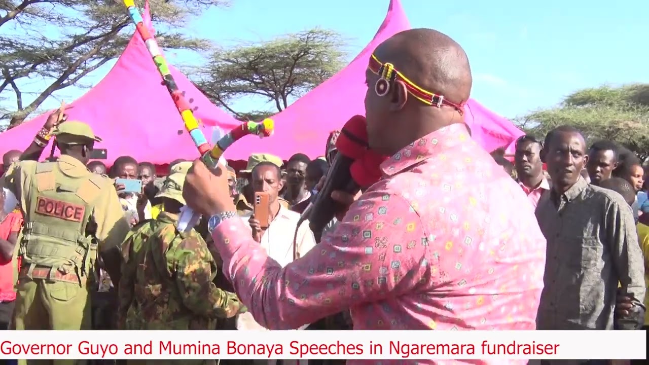 ISIOLO GOVERNOR AND WOMAN REPRESENTATIVE SPEECHES IN CHUMVI YERE, NGAREMARA DURING A FUNDRAISER