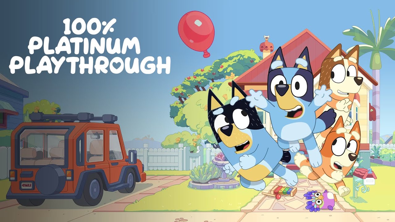 Bluey The Videogame -100% Platinum Gameplay Playthrough (Full Game) All Stickers & Collectibles