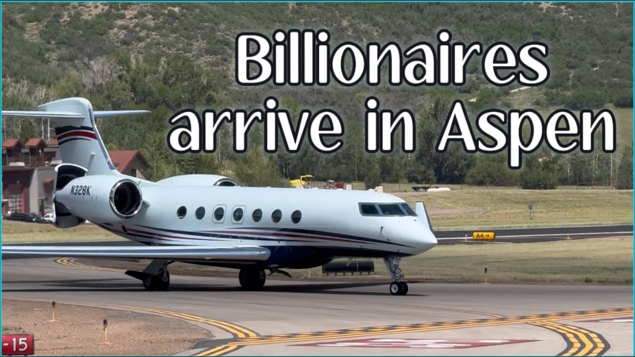 Rare F-16 Flyover at Aspen Airport | Business Jet Arrivals & Departures (ASE)