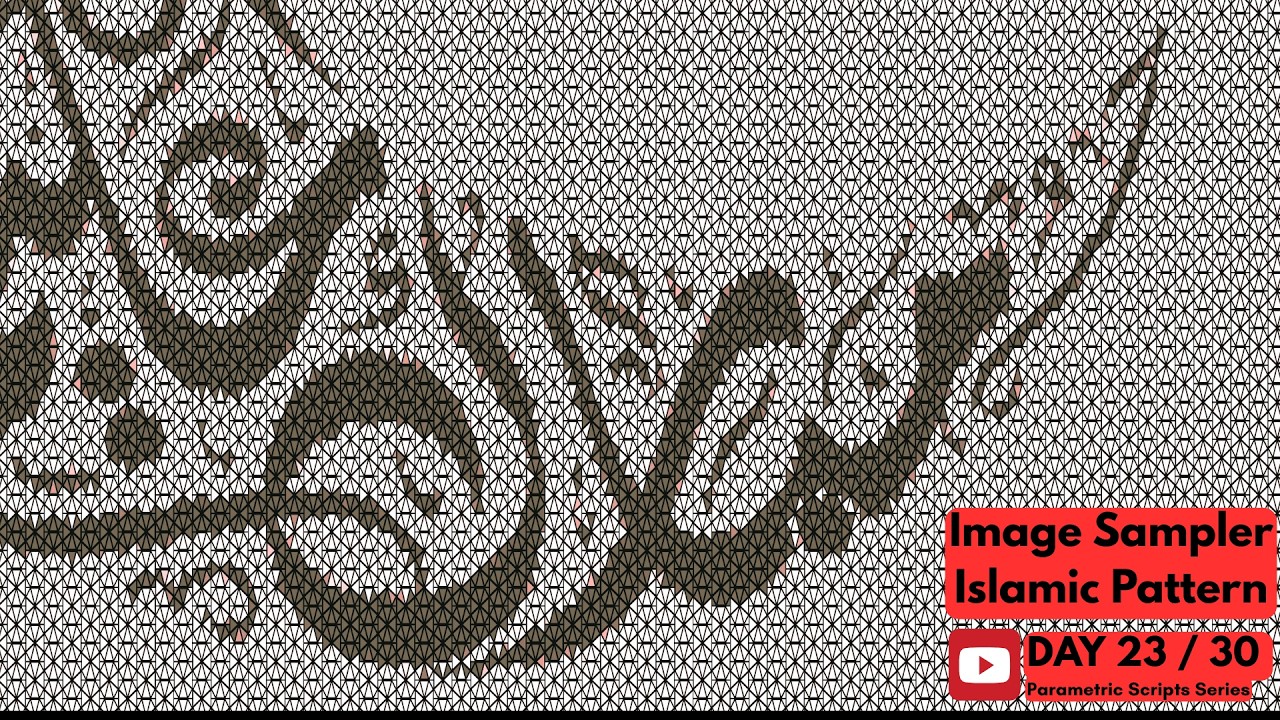 Create Islamic Patterns Using Image Sampler — Grasshopper Parametric Script