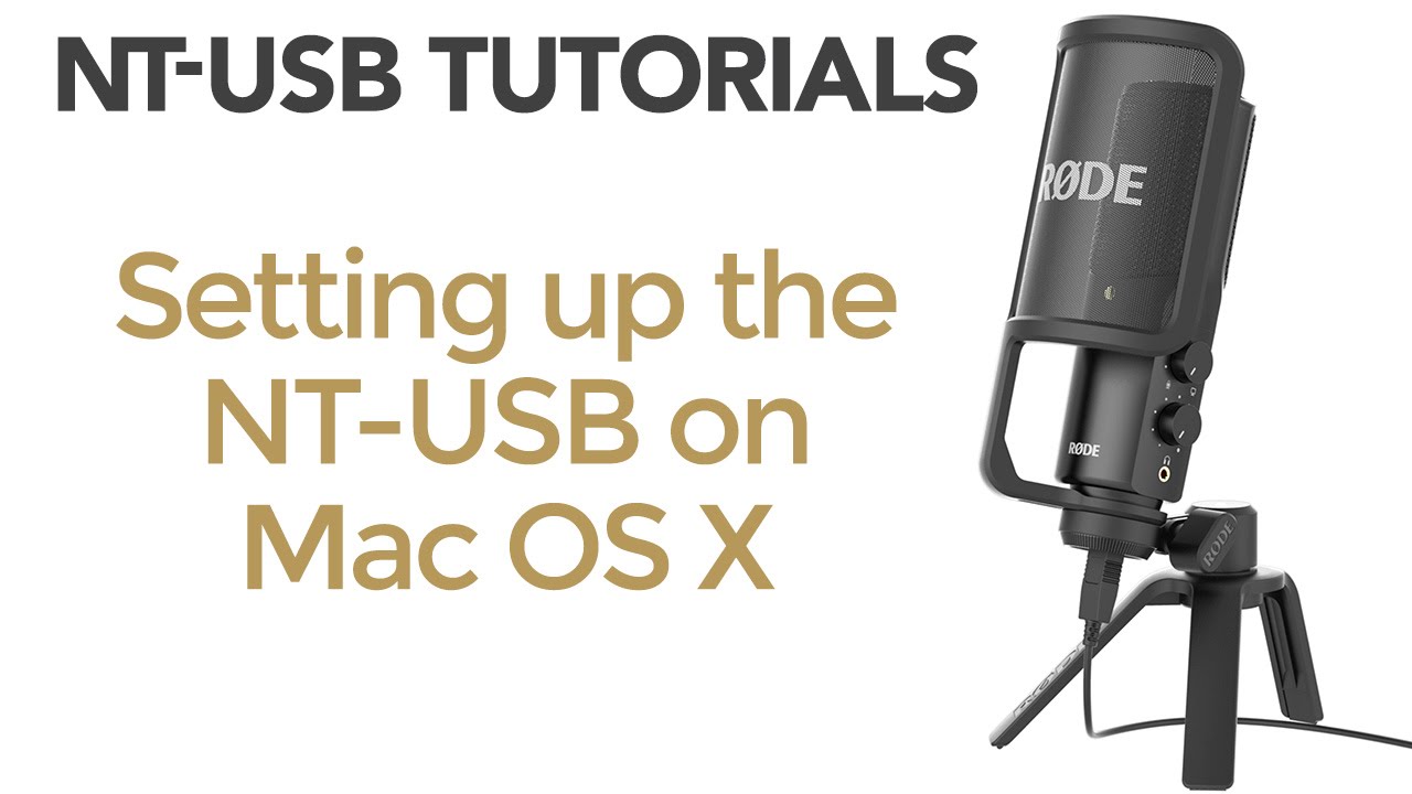NT-USB Tutorials: Setting up the NT-USB microphone on Mac OS X