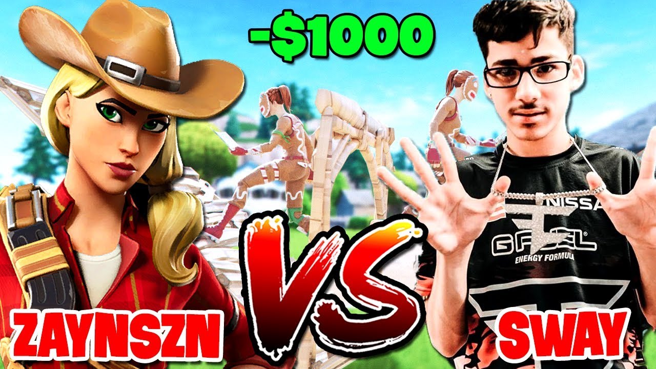 Toxic Xbox Player BEAT FaZe Sway for $1000 in Creative 1v1 Wagers! (ZaynSZN vs Sway)
