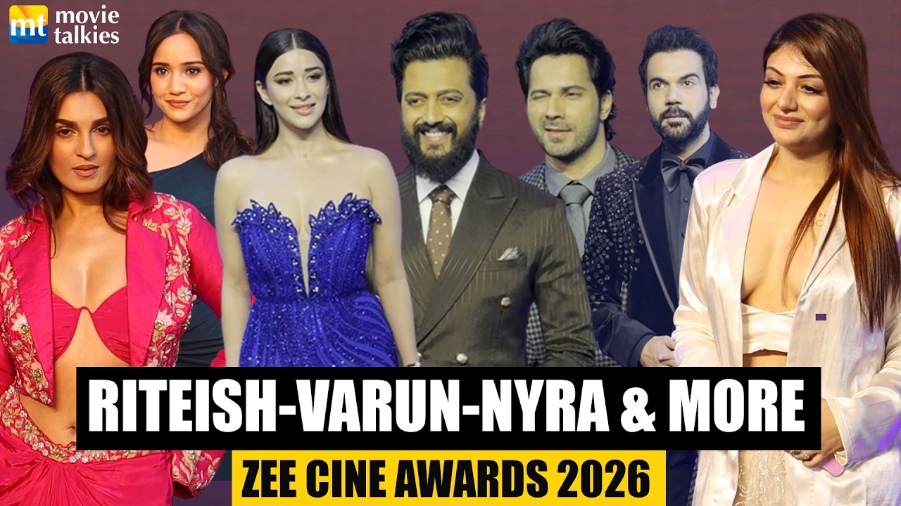 Varun Dhawan, Riteish Deshmukh, Nyra Banerjee, Rajkummar Rao, Khushi Mukherjee |Zee Cine Awards 2026