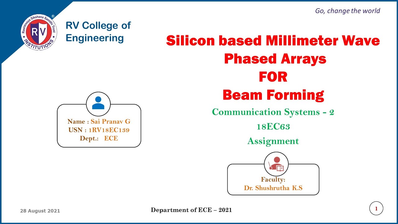 Silicon Based Millimeter Wave Phased Arrays For Beamforming
