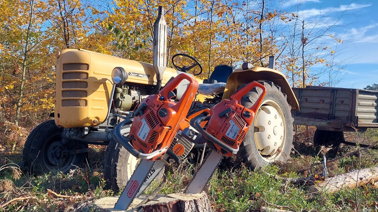 Zetor 3011,przygotowanie drewna i praca w lesie.