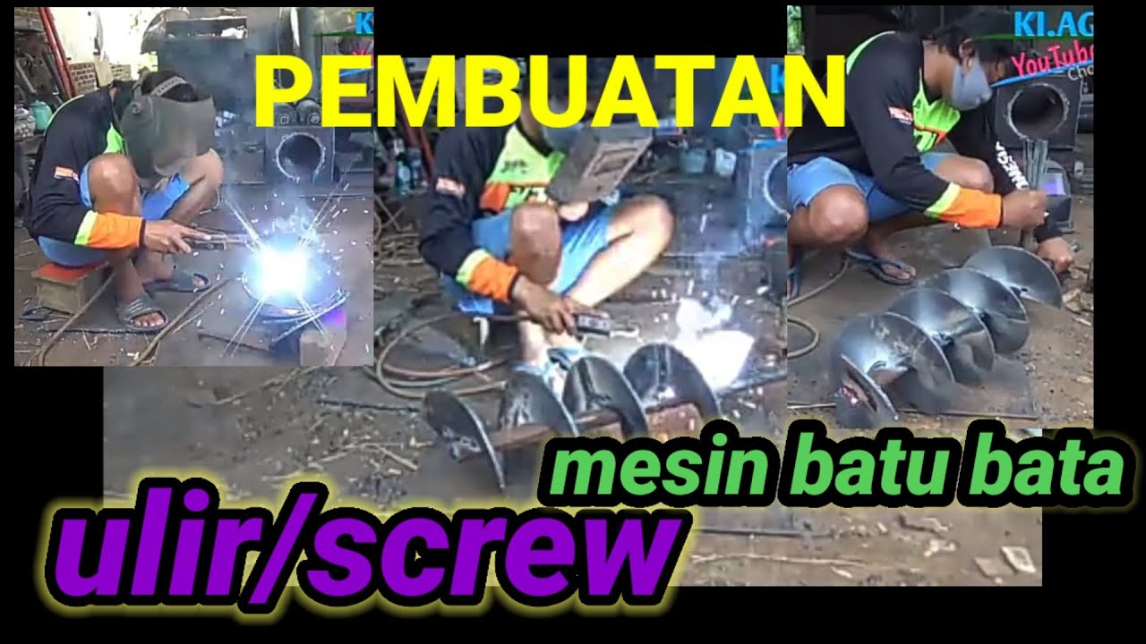 PENGELASAN ULIR PELULUH MESIN CETAK BATU BATA