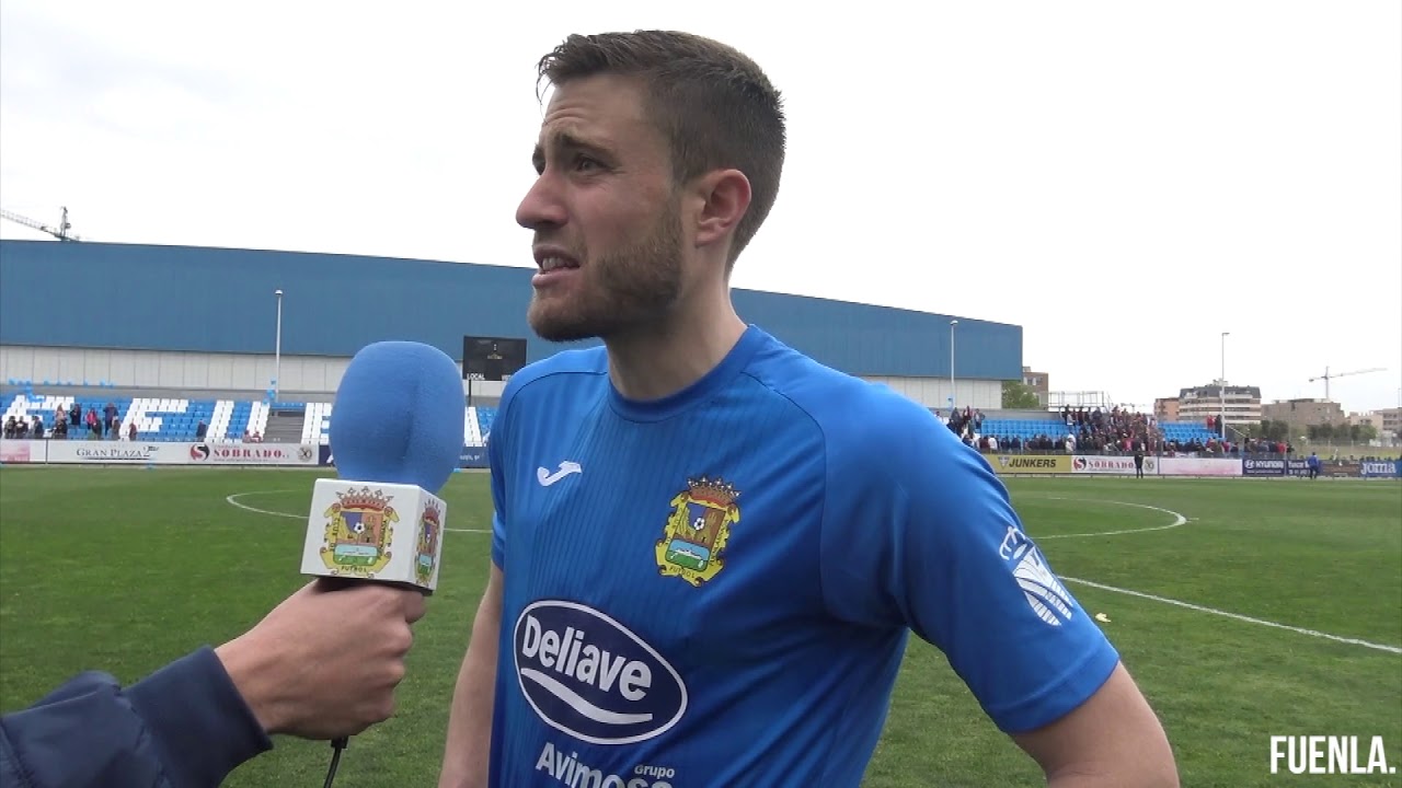 Zona mixta de Mikel Iribas  tras el CF Fuenlabrada 1-0 Cultural Leonesa