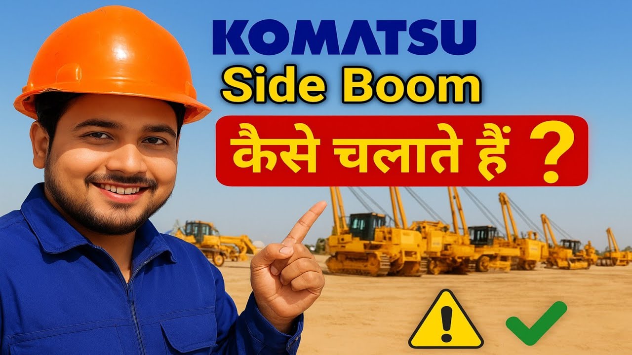 “Komatsu Side Boom कैसे चलाते हैं | Operator Training in Hindi | Full Guide”